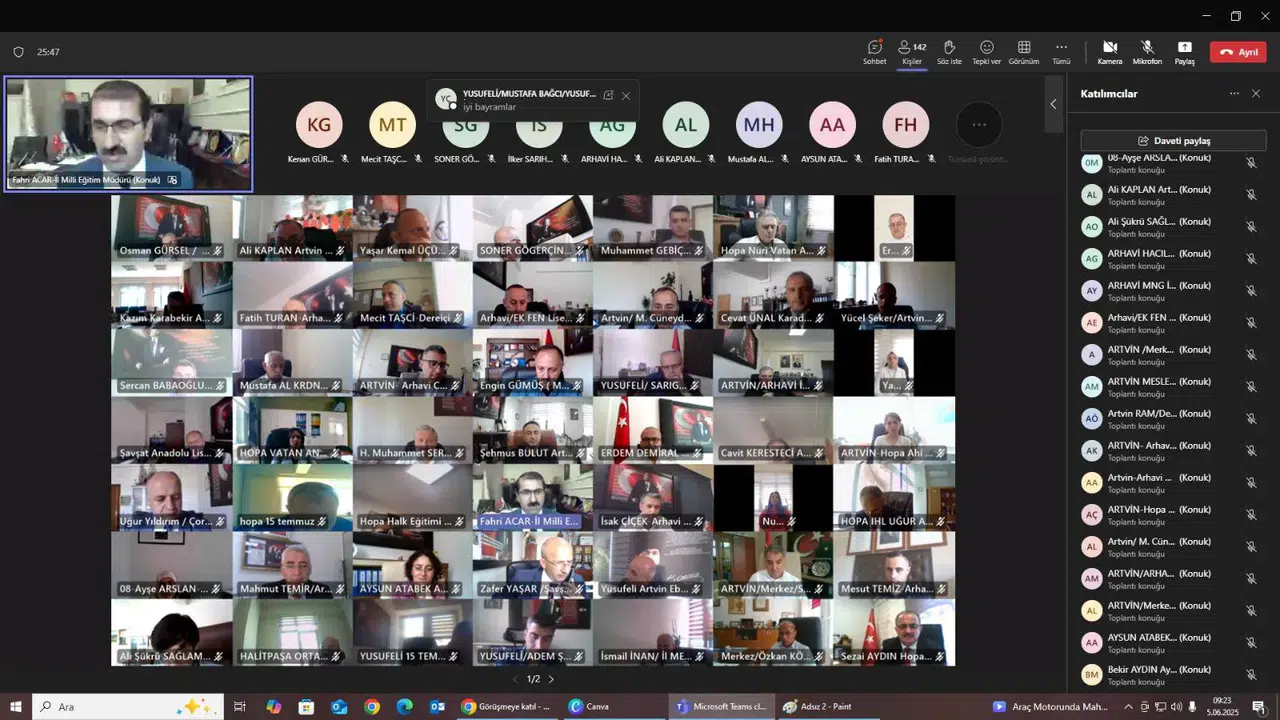 Artvin'de Eğitimde Gelecek Vizyonu ve Bayramlaşma Konulu Toplantı Gerçekleşti