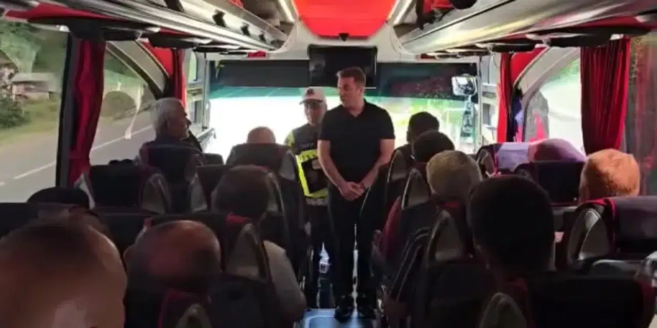 Giresun'da jandarmadan otobüslere denetim!