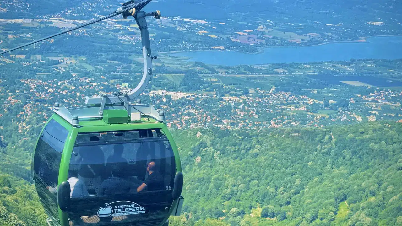 Kartepe Teleferik, bayramda ilgi odağı oldu