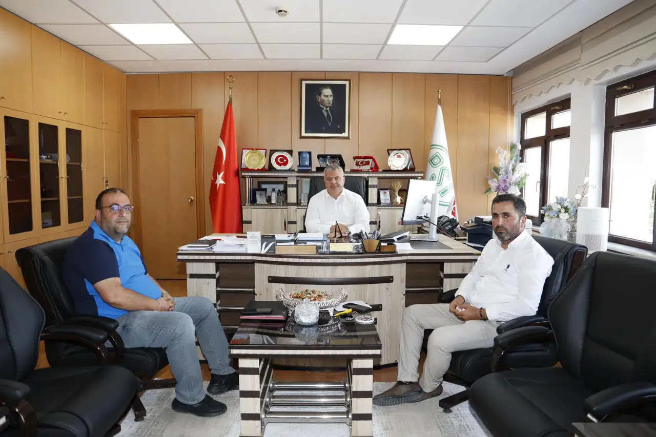 Erzurum Tortum Bağbaşı Mahalle Muhtarı Efendi Yarbaşı, DSİ 8. Bölge Müdürü Oğuzhan Yavuz’u Ziyaret Etti