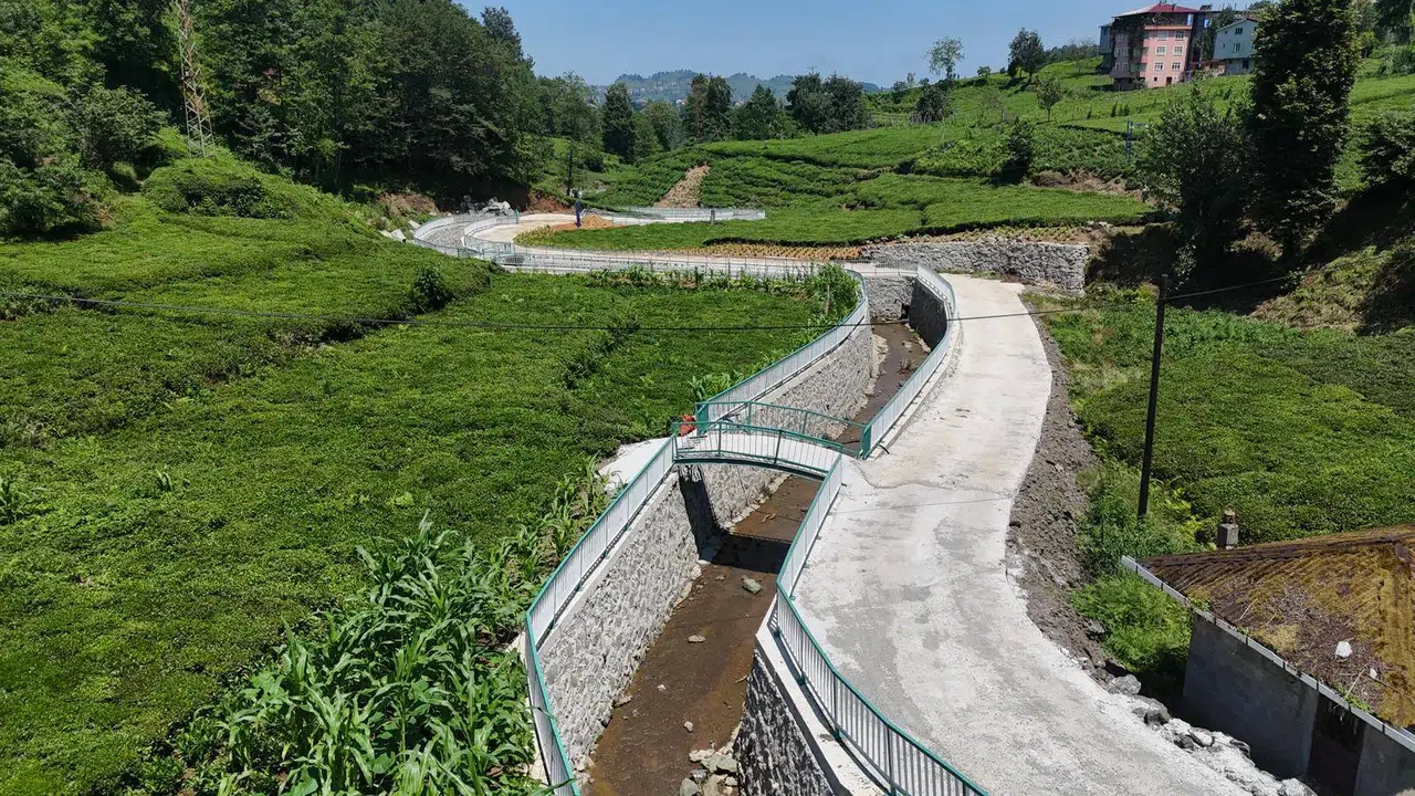Trabzon Of İlçesi Karaömer Deresi Islah Çalışması Tamamlandı