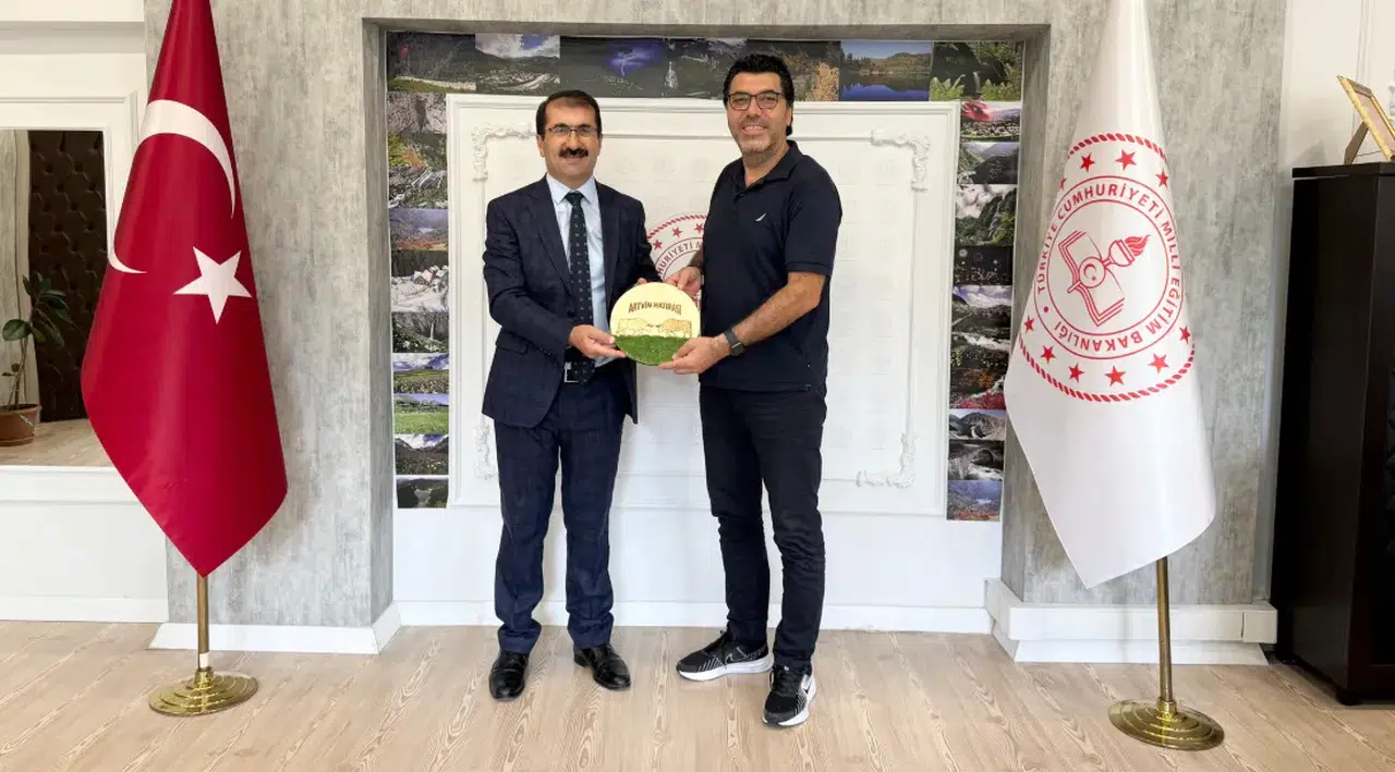 Artvin İl Milli Eğitim Müdürlüğü’ne Eski Şube Müdüründen Ziyaret