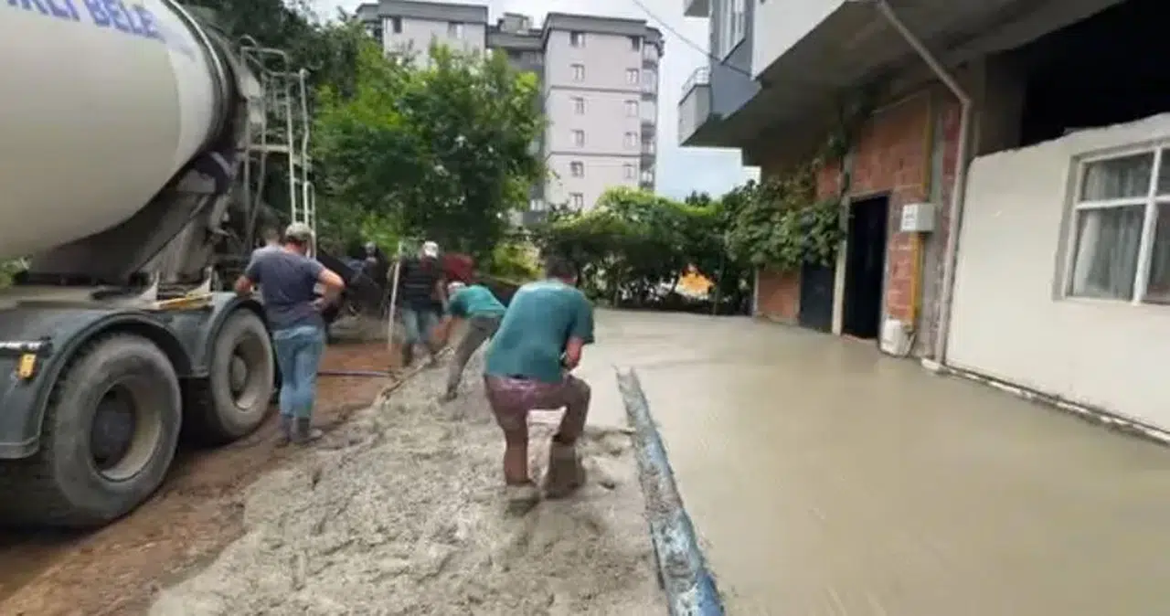 Merkez Mahallesi’nde Betonlama Çalışması Tamamlandı