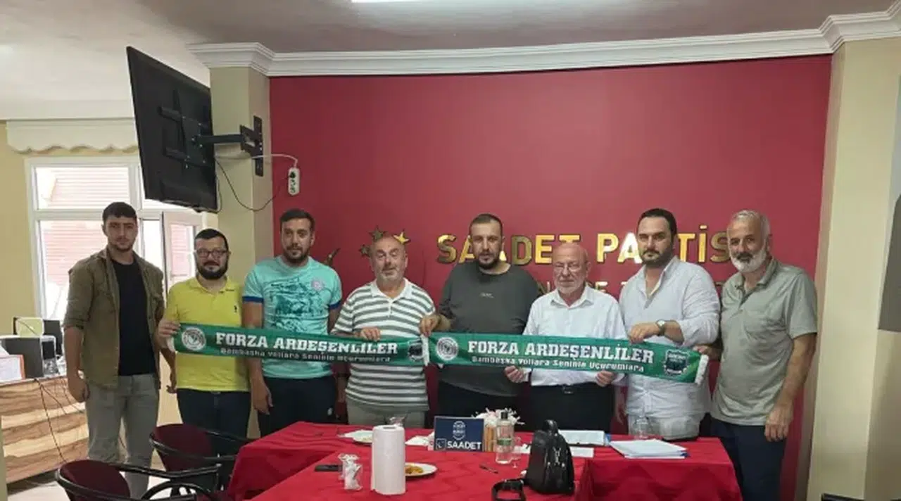 Rizespor Ardeşen Taraftar Grubundan Saadet Partisi’ne Ziyaret