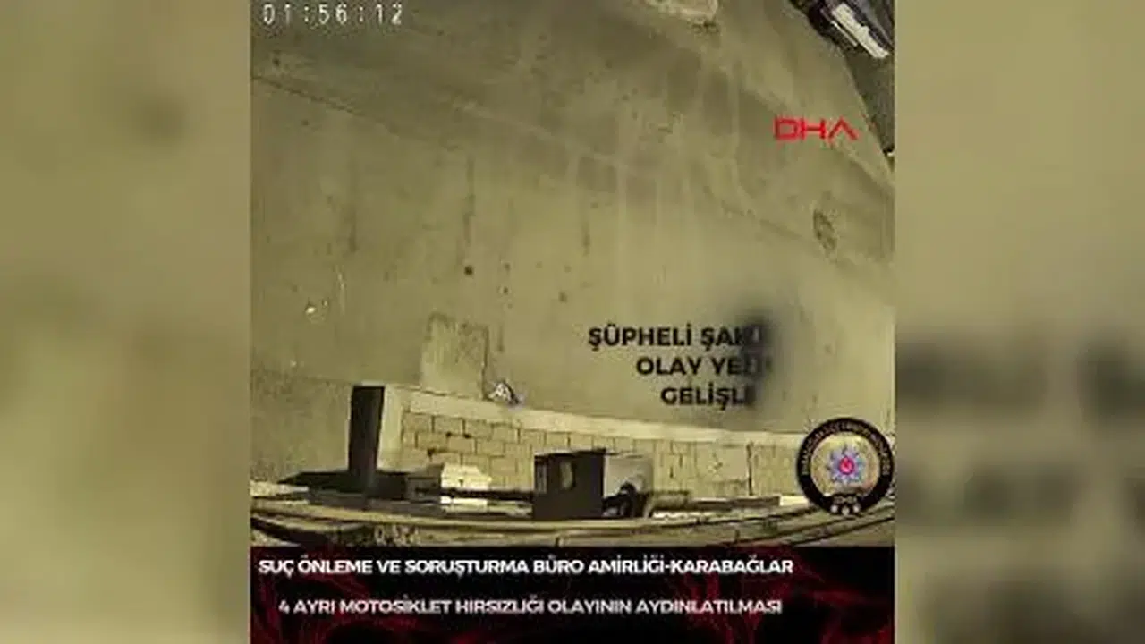 İzmir'de 4 motosiklet hırsızlığına karışan 2 şüpheli tutuklandı, güvenlik kameraları görüntüleri ortaya çıktı