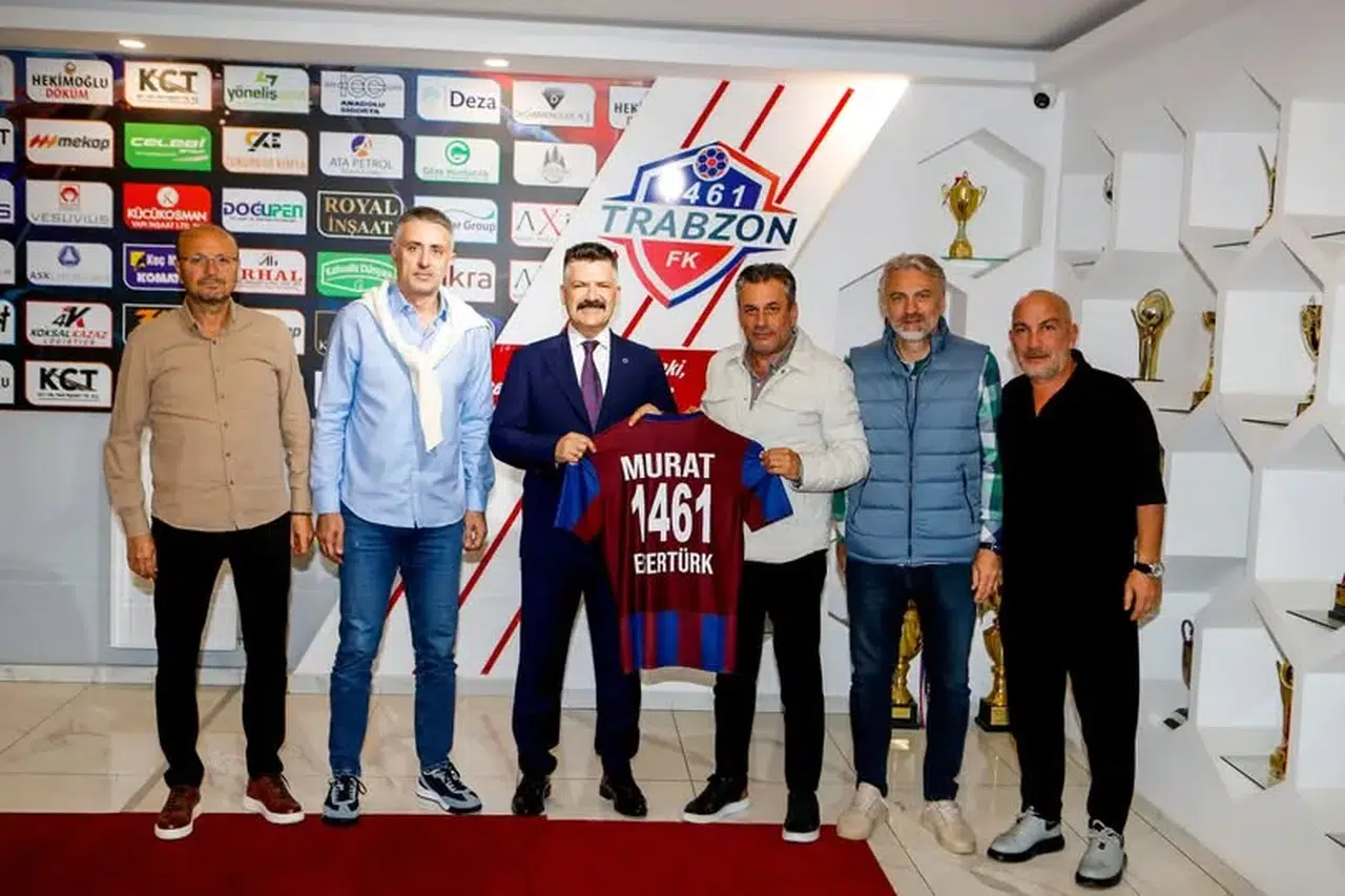 Trabzon İl Emniyet Müdürü Murat Esertürk’ten 1461 Trabzon FK’ya Veda Ziyareti