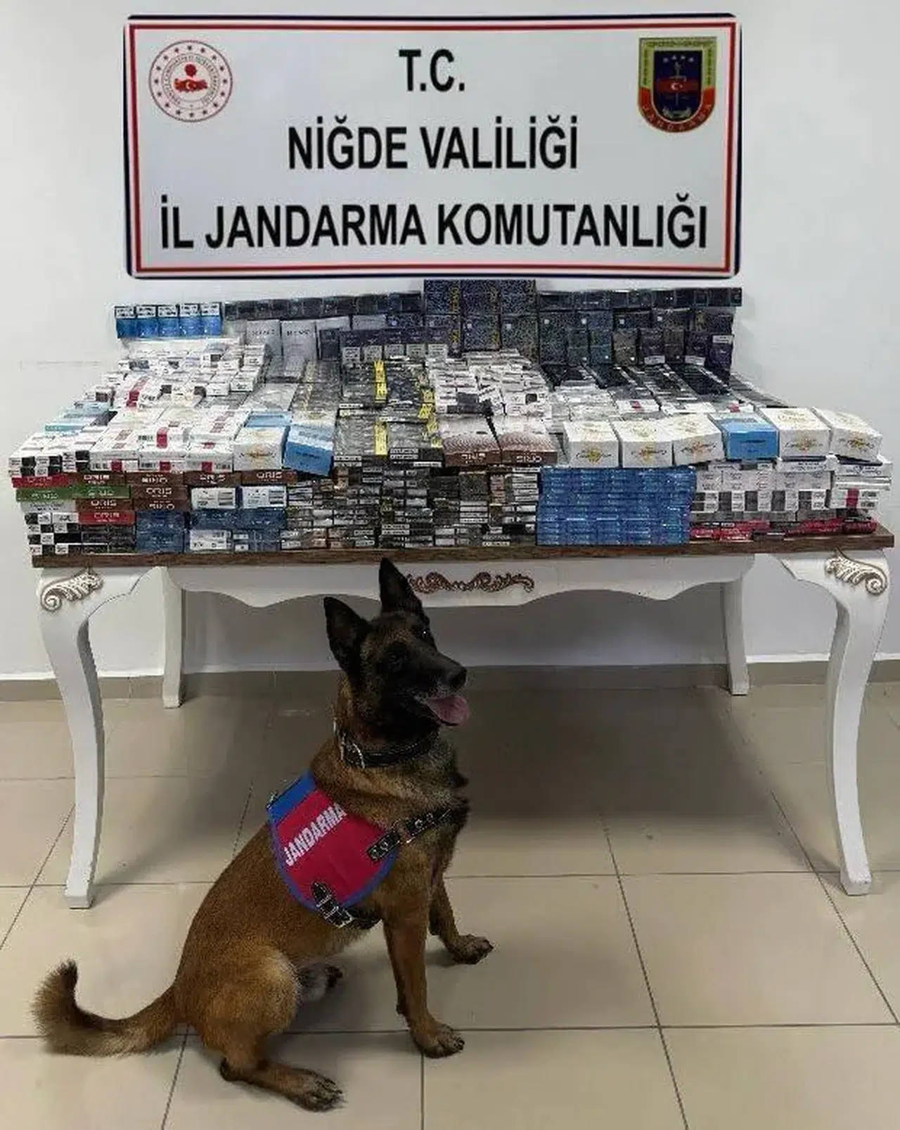 Niğde'de kaçakçılıkla mücadelede 3 bin 606 paket kaçak sigara ele geçirildi