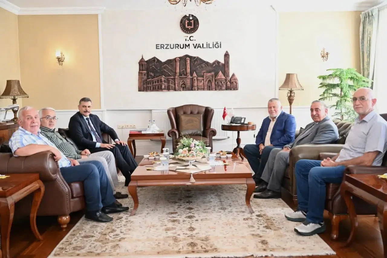 Yargıtay Onursal Başkanı Cirit'ten Erzurum Valisi Çiftçi'ye ziyaret, adli iş birliği vurgusu yapıldı