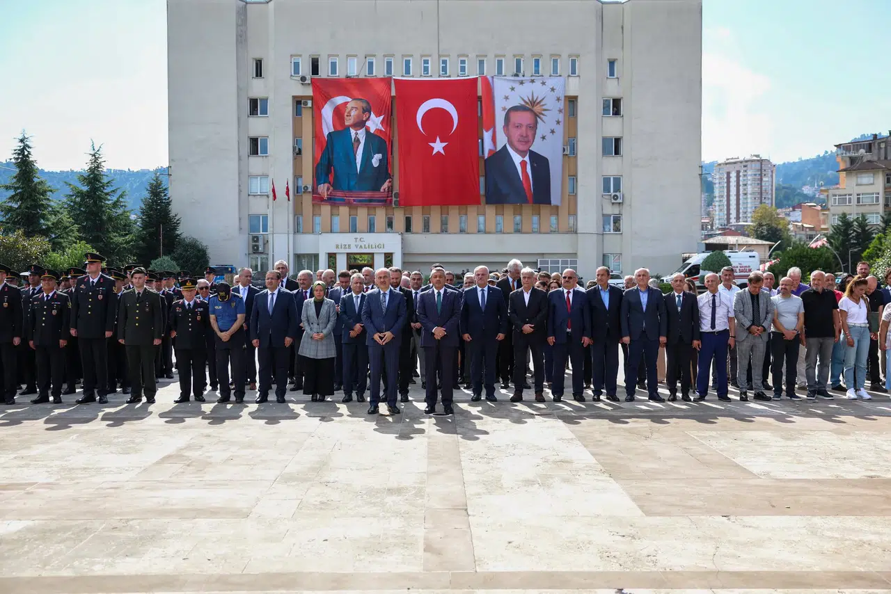 Rize, Atatürk’ün 101. Ziyaret Yıldönümünde Törenlerle Anıldı