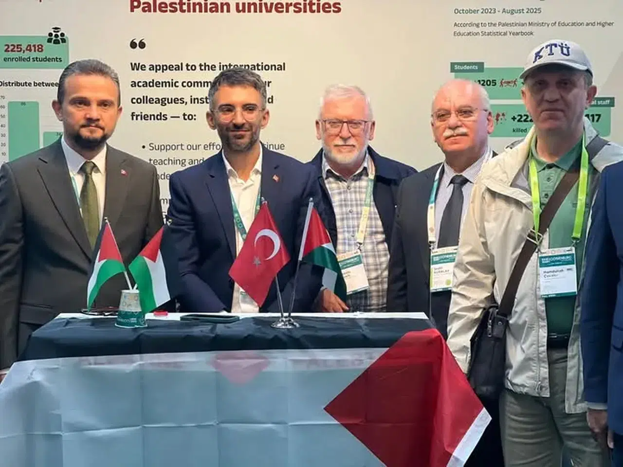 EAIE 2025: KTÜ Rektörü Çuvalcı, Filistin'e eğitim desteğini vurguladı