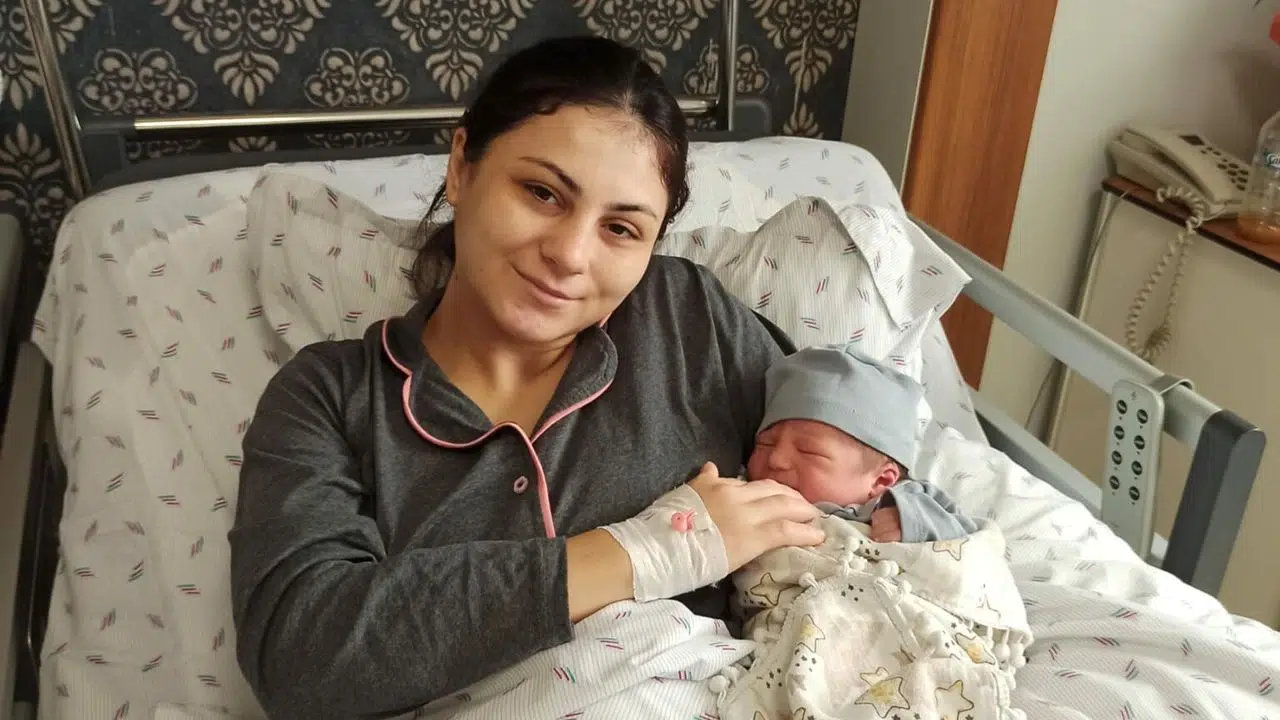 Şehit Uzman Çavuş Yücel Yeşil'in oğlu dünyaya geldi, babasının adı verildi