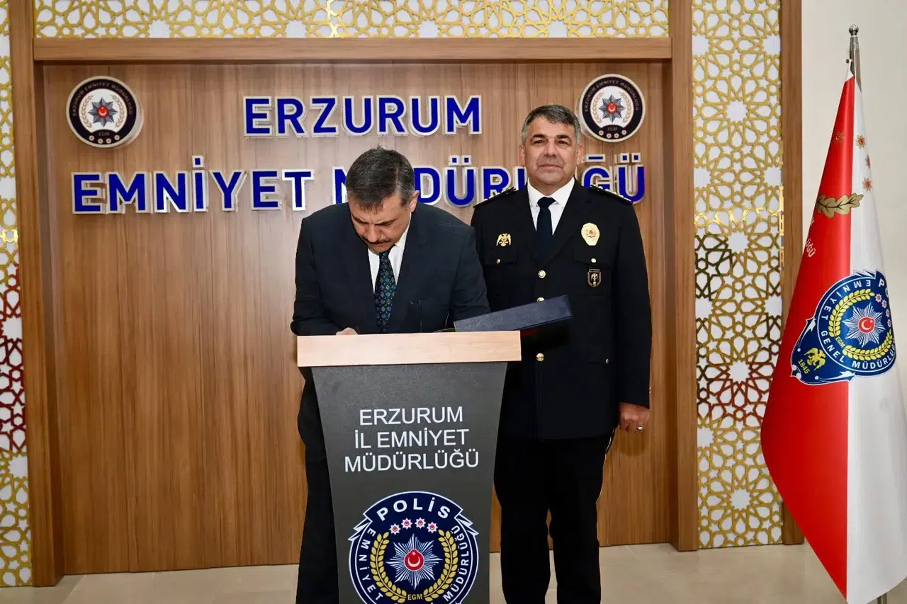 Erzurum Valisi Çiftçi, Emniyet Müdürü Karaburun'dan güvenlik taahhüdü istedi