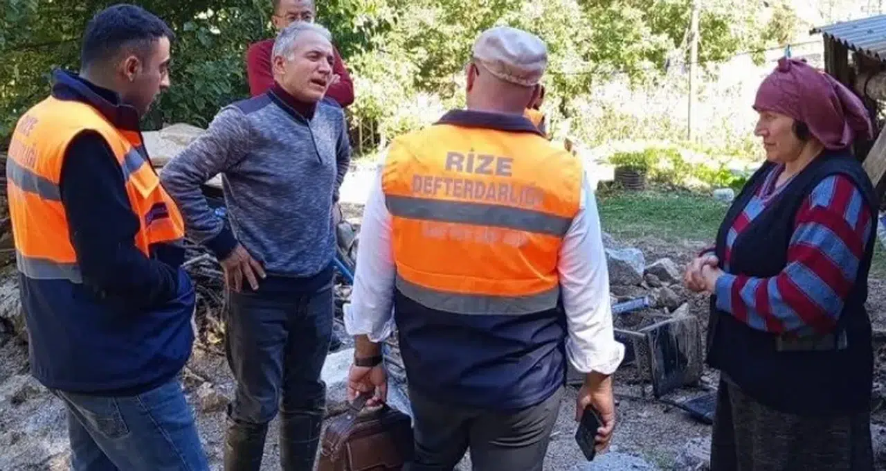 Rize İl Özel İdaresi Hasar Tespit Çalışmalarına Başladı