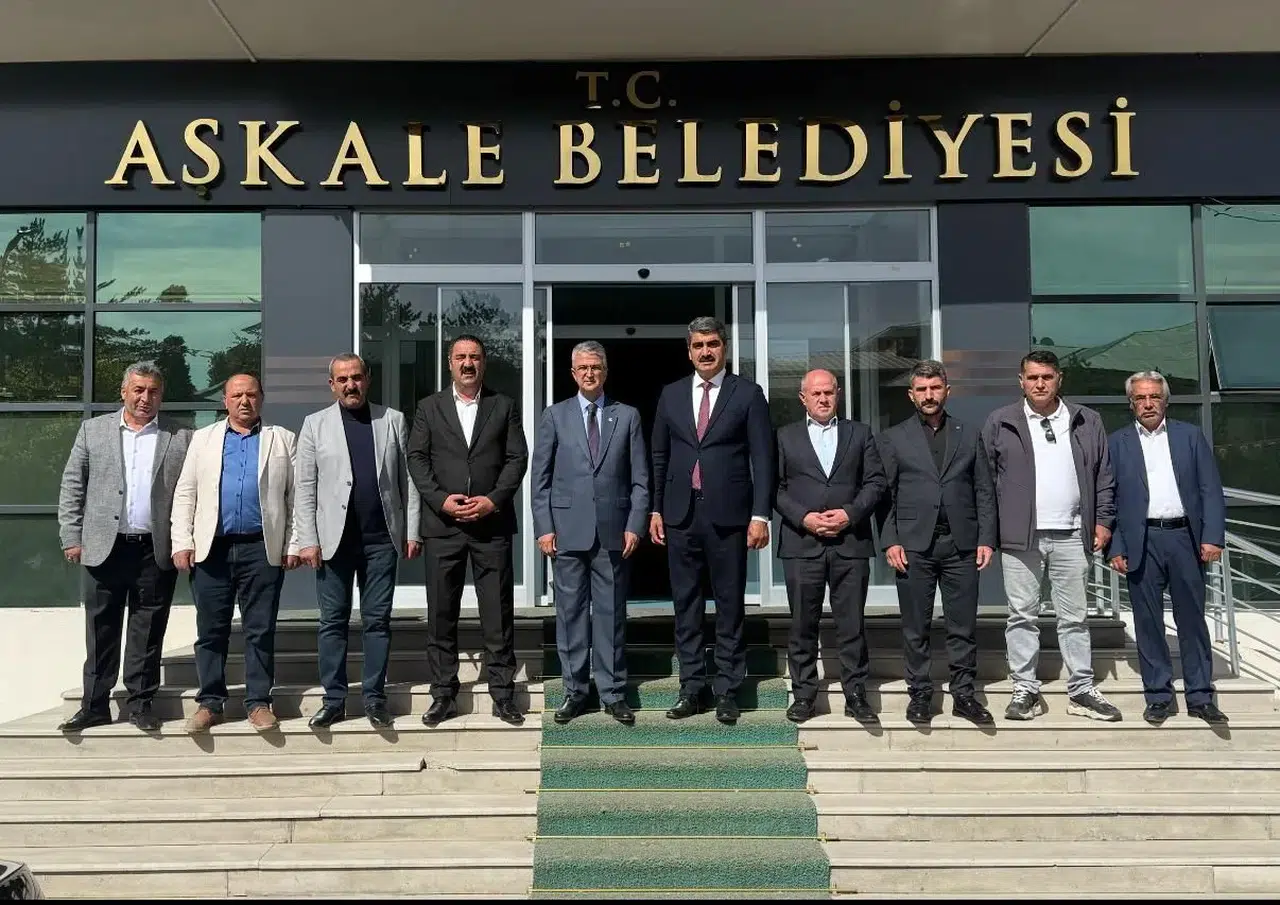 Aşkale'de Milletvekili Aydın'dan Belediyesi'ne Destek Ziyareti