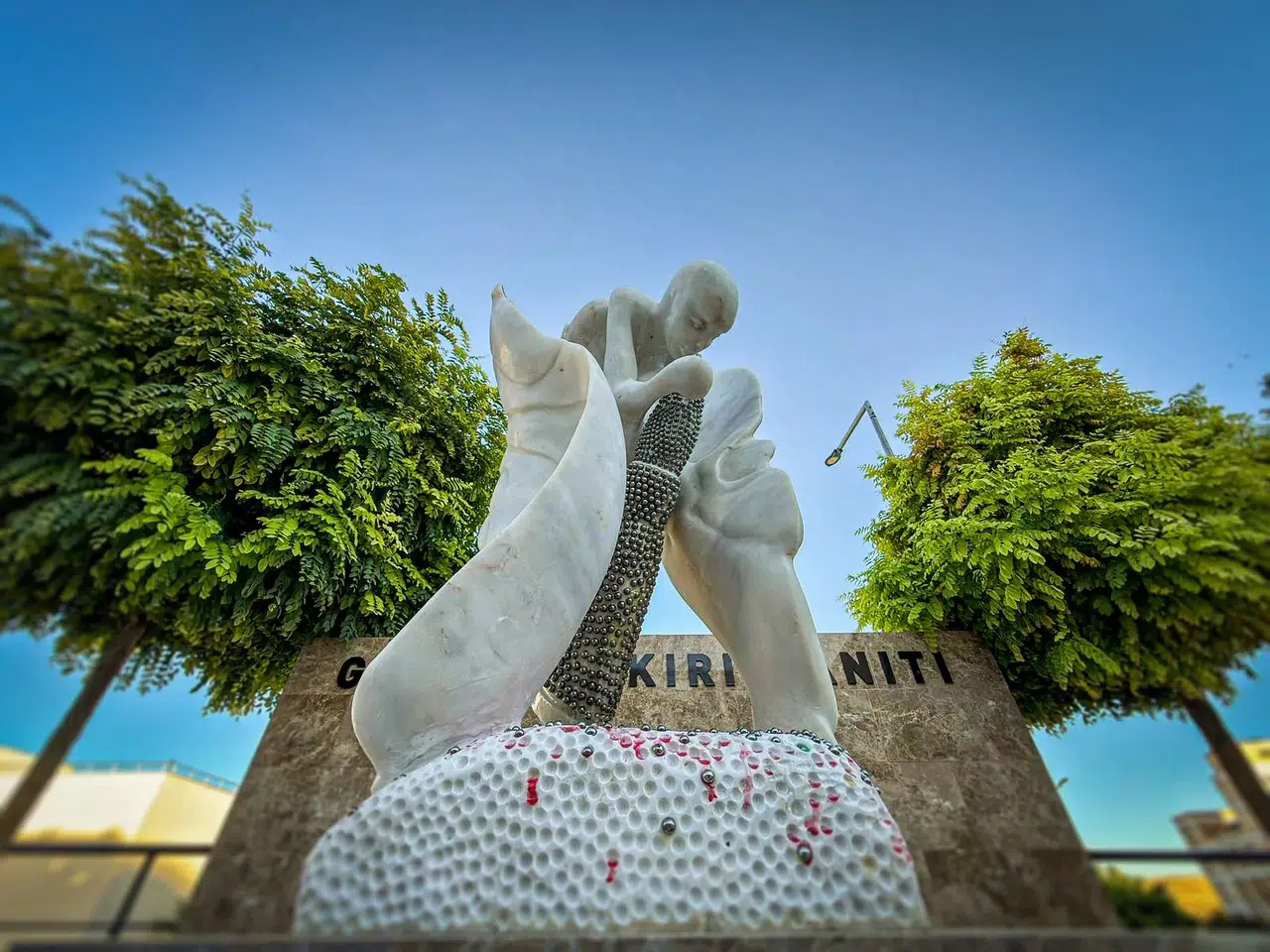 Mardin'de Gazze Soykırım Anıtı hayata geçirildi, çocuklar anısına direnç sembolü oluşturuldu