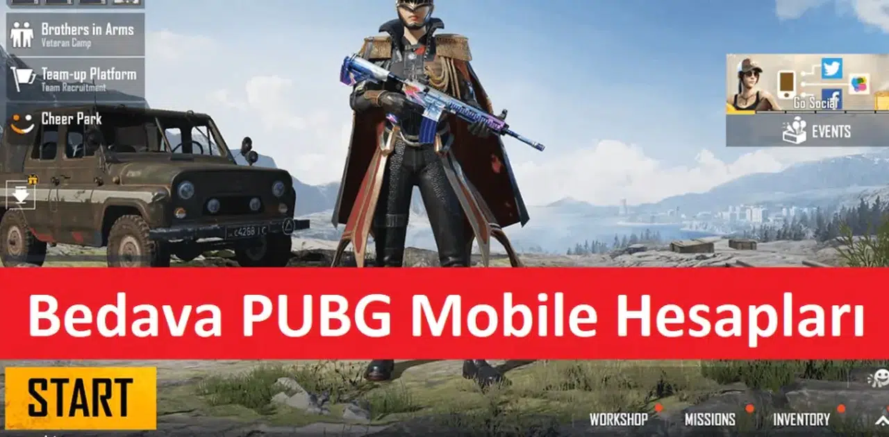 PUBG Mobile Bedava Hesap Gerçek Çalışan Hesaplar Listesi Mart 2026