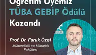 RTEÜ’lü Öğretim Üyesi TÜBA GEBİP Ödülüne Layık Görüldü