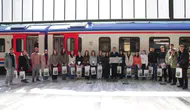 Turistik Doğu Ekspresi yolcuları Tarihî Ankara Garı’ndan uğurlandı