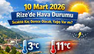 10 Mart 2026 Rize’de Hava Durumu: Sıcaklık Kaç Derece Olacak, Yağış Var mı?