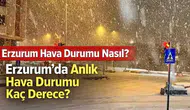 Erzurum Hava Durumu Nasıl? Erzurum’da Anlık Hava Durumu Kaç Derece?