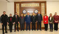 AK Parti Rize Teşkilatından Polis Haftası’nda Emniyet Müdürü Murat Türesin’e Ziyaret