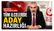 BBP Rize’de Seçim Startını Verdi: Tüm İlçelerde Aday Hazırlığı