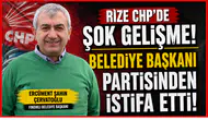 Rize CHP'de şok gelişme! Belediye başkanı partisinden istifa etti