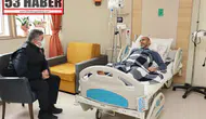 Erzurum İl Emniyet Müdürü Onur Karaburun’dan Hastanedeki Polis Memuruna Ziyaret