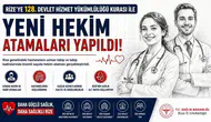 Rize’ye DHY ile Hekim Atamaları Yapıldı