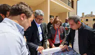 Başkan Şahin, TCDD lojmanları restorasyon çalışmalarını inceledi
