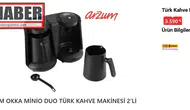 Kahve tutkunlarına müjde: İkili Arzum Türk Kahvesi Makinesi 12 Haziran Cuma BİM’de!
