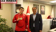 Avrupa Şampiyonu Kerem Uzun’dan Trabzon Gençlik ve Spor İl Müdürlüğü’ne Ziyaret