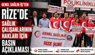 Genel Sağlık-İş'ten Rize'de Sağlık Çalışanlarının Hakları İçin Basın Açıklaması