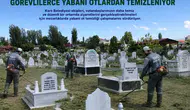 Kars'taki Mezarlıklar Yabani Otlardan Arındırılıyor!