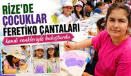 Rize'de çocuklar feretiko bezinden çanta yaparak eğlendi ve yerel kültürü keşfetti!