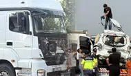 Mersin'de feci kaza! Tır otomobile çaptı: 2 ölü, 2 yaralı