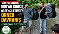 Güneyce Köyünde Kur’an Kursu Öğrencilerinden Örnek Davranış: Çevre İçin El Ele Verdiler