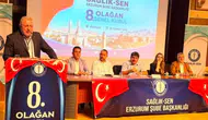 Sağlık-Sen Erzurum Şubesi 8. Olağan Genel Kurulu Yoğun Katılımla Gerçekleştirildi