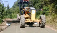 Maçka’da Ergin Mahallesi’nde Betonlama Çalışmaları Sürüyor