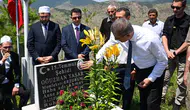 Vali Aydın Baruş, Şenkaya'da Şehit Oğuzhan Yaşar'ı Dualarla Andı
