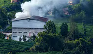Rize’de Çay Fabrikasında Yangın: Erken Müdahale Faciayı Önledi