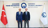 Prof. Dr. Zihni Demirbağ’dan KTÜ Rektörü Çuvalcı’ya veda ziyareti
