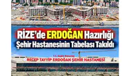 Rize Şehir Hastanesi’nde Tabela Takıldı