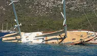 Bodrum açıklarında lüks gulet kazası! Kayalıklara çarparak yan yattı