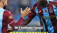 Trabzonspor, Geçtiğimiz Sezonun İzlerinden Uzak! İlk 5 Haftada Sadece 7 Puan Toplayabildi