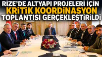Rize’de Altyapı Projeleri İçin Kritik Koordinasyon Toplantısı Gerçekleştirildi