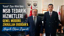 Yusuf Ziya Alim’den MSB Tedarik Hizmetleri Genel Müdürü Zikrullah Erdoğan’a Hayırlı Olsun Ziyareti