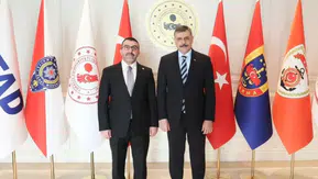 AK Parti Kars Milletvekili Adem Çalkın, Bakan Çiftçi’ye hayırlı olsun ziyaretinde bulundu