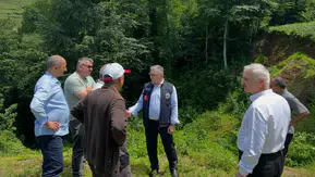 Kalkandere Belediye Başkanı Mehmet Yılmaz Devam Eden Çalışmaları İnceledi