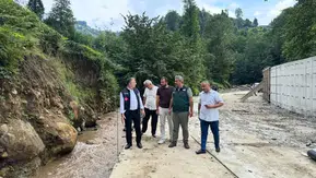 Kalkandere’de Tonik Deresi’nde Taşkın Riskine Karşı Islah Çalışması